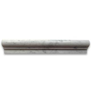 Phào chỉ đá Carrara Chair Rail (viền giữa tường) — bề mặt mài mờ (honed), Rochelle Couture