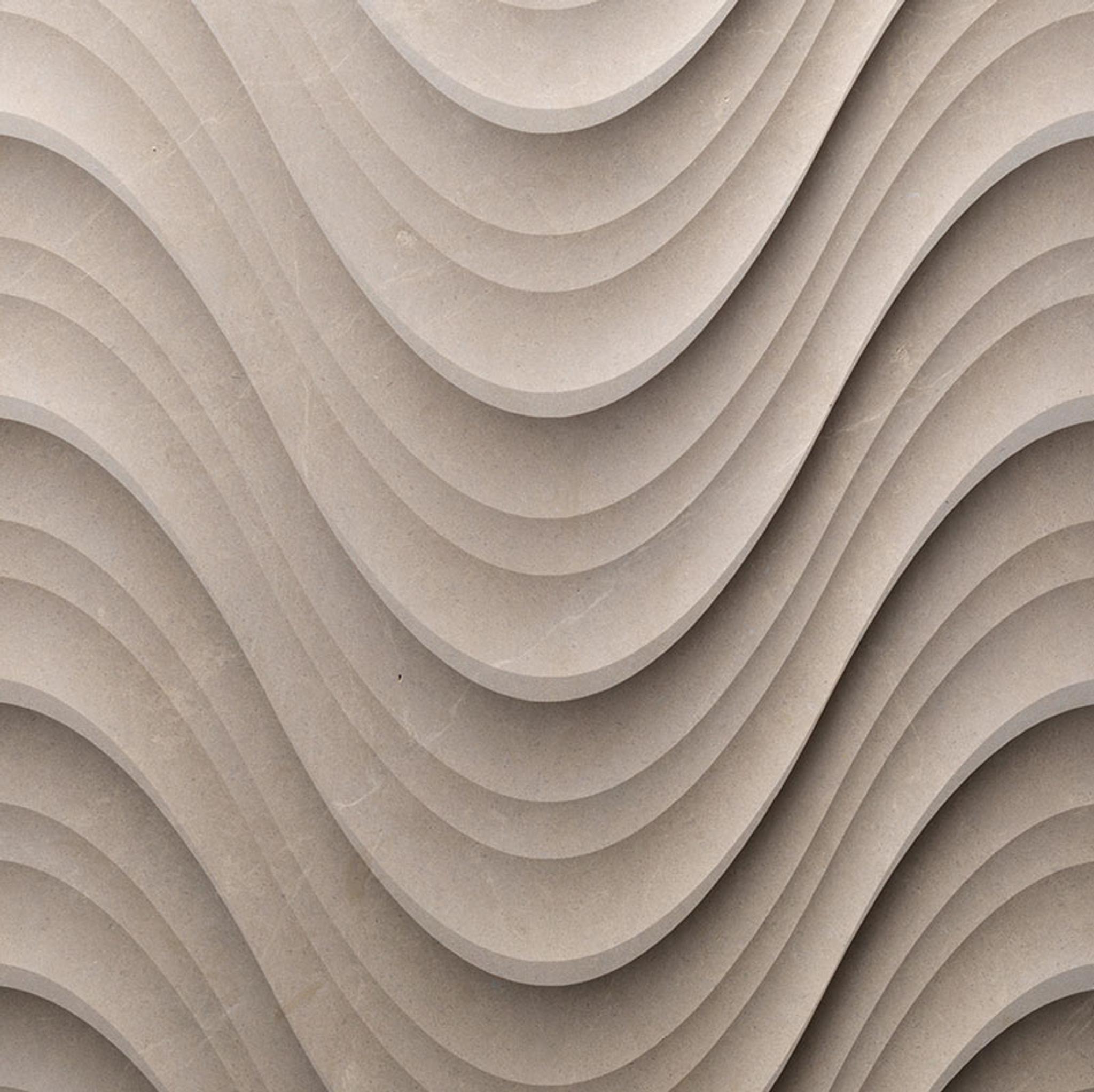 Vách đá 3D Seta — bề mặt đá tự nhiên điêu khắc nổi khối, Lithos