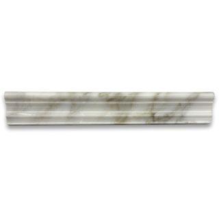 Phào chỉ đá Calacatta Gold Chair Rail (viền giữa tường) — bề mặt đánh bóng (polished), Rochelle Couture