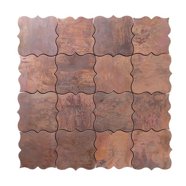 Antique Bronze Arabesque Mosaic — mosaic arabesque bằng kim loại đồng cổ