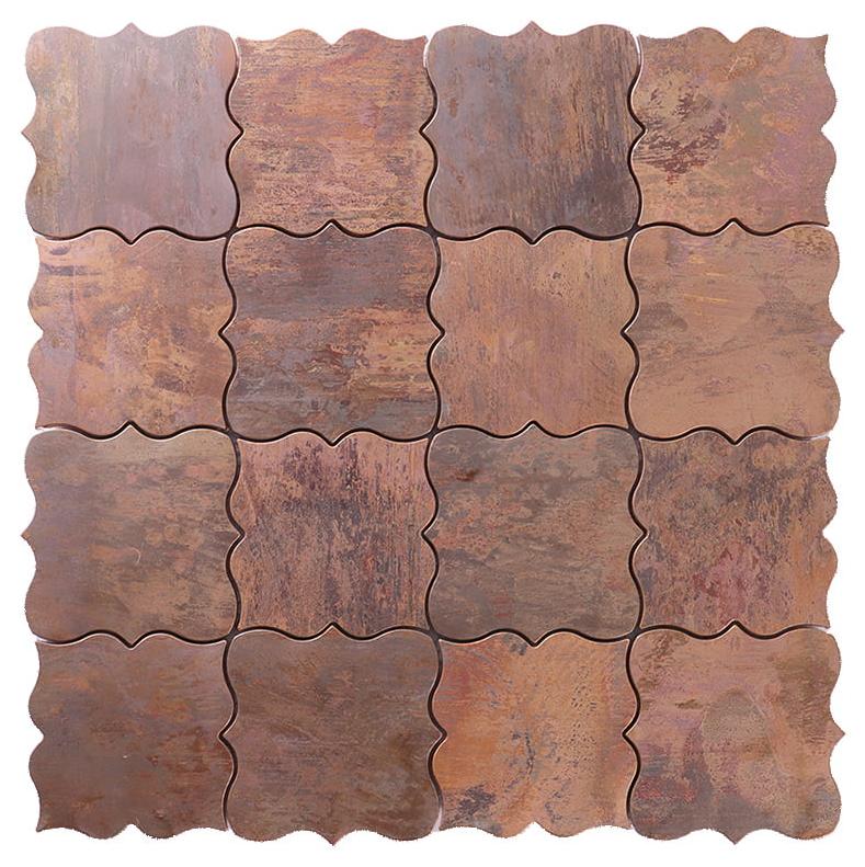 Antique Bronze Arabesque Mosaic — mosaic arabesque bằng kim loại đồng cổ