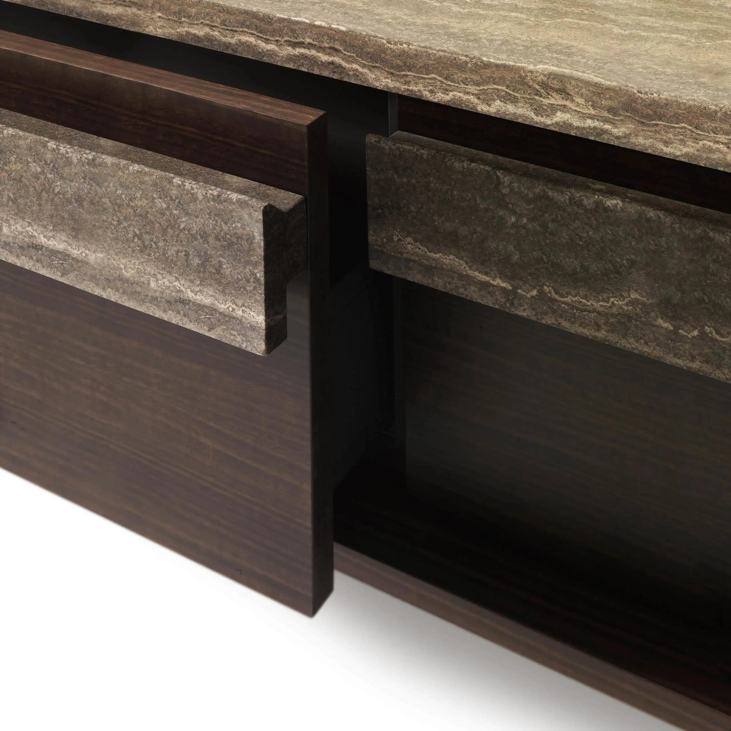 Bàn rửa lavabo Linear — nội thất đá Rochelle Stone