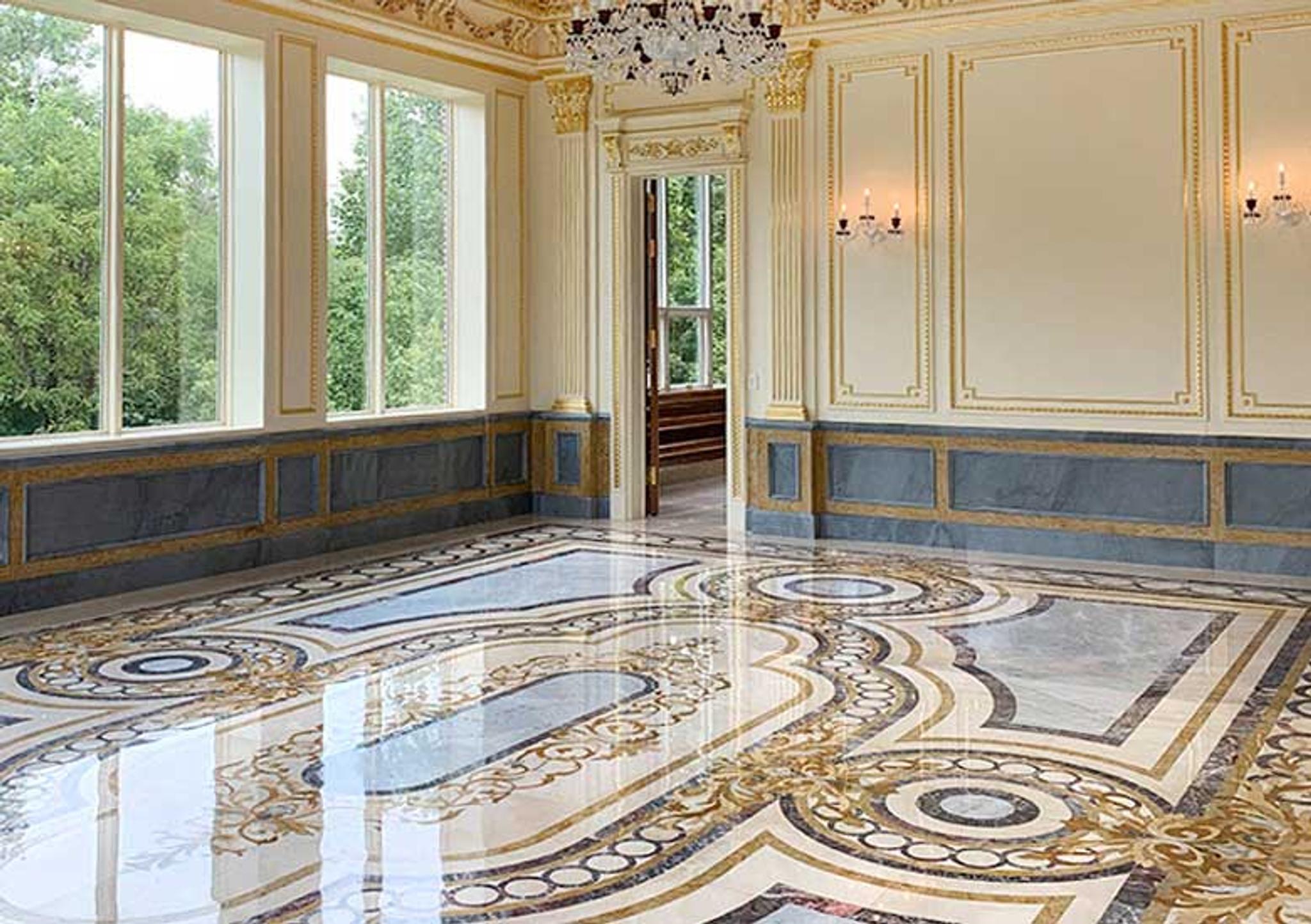 Hoa văn đá khảm marble Grand Luxe — Rochelle Couture