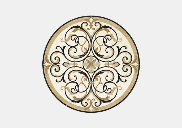 Hoa văn đá khảm marble Scroll — Rochelle Stone