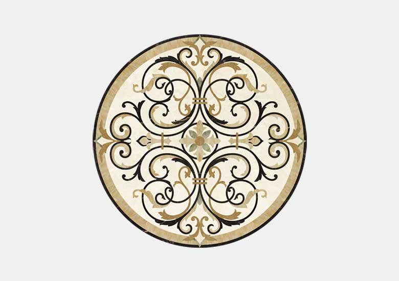 Hoa văn đá khảm marble Scroll — Rochelle Couture