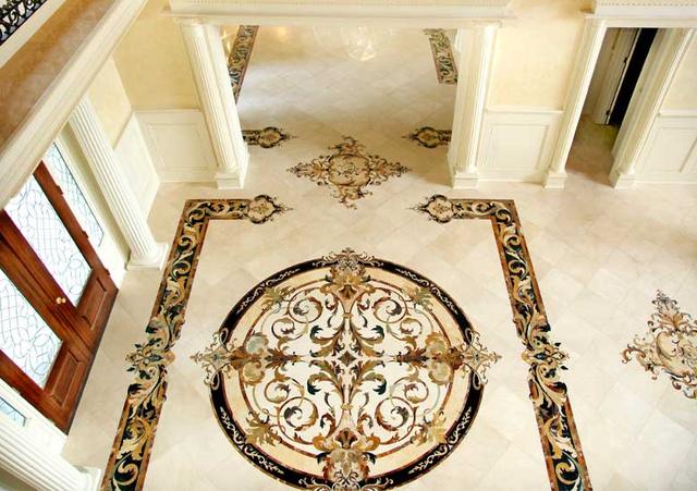 Hoa văn đá khảm marble Capri — Rochelle Stone