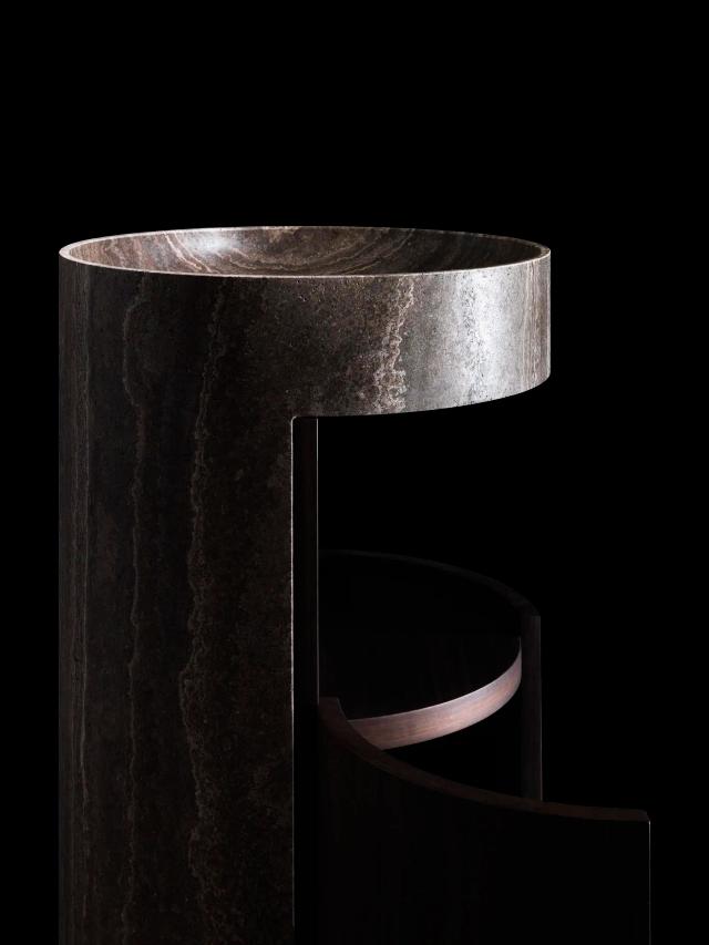 Lavabo Hug đặt sàn — nội thất đá Rochelle Stone