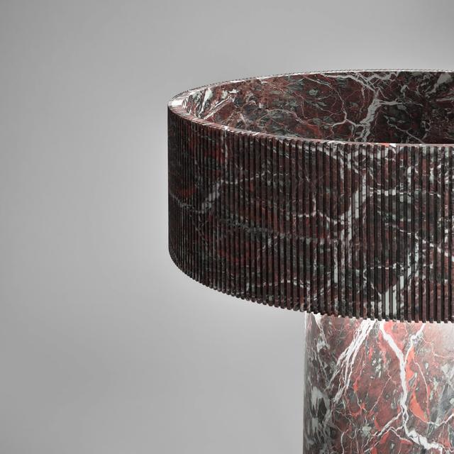 Lavabo Filorigo đặt sàn — lavabo đá tự nhiên Rochelle