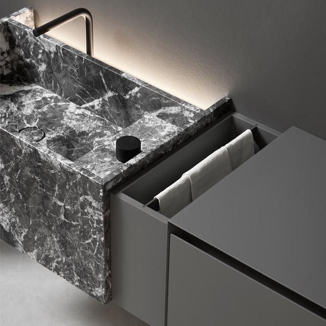 Lavabo MyStreet treo tường — lavabo đá tự nhiên Rochelle