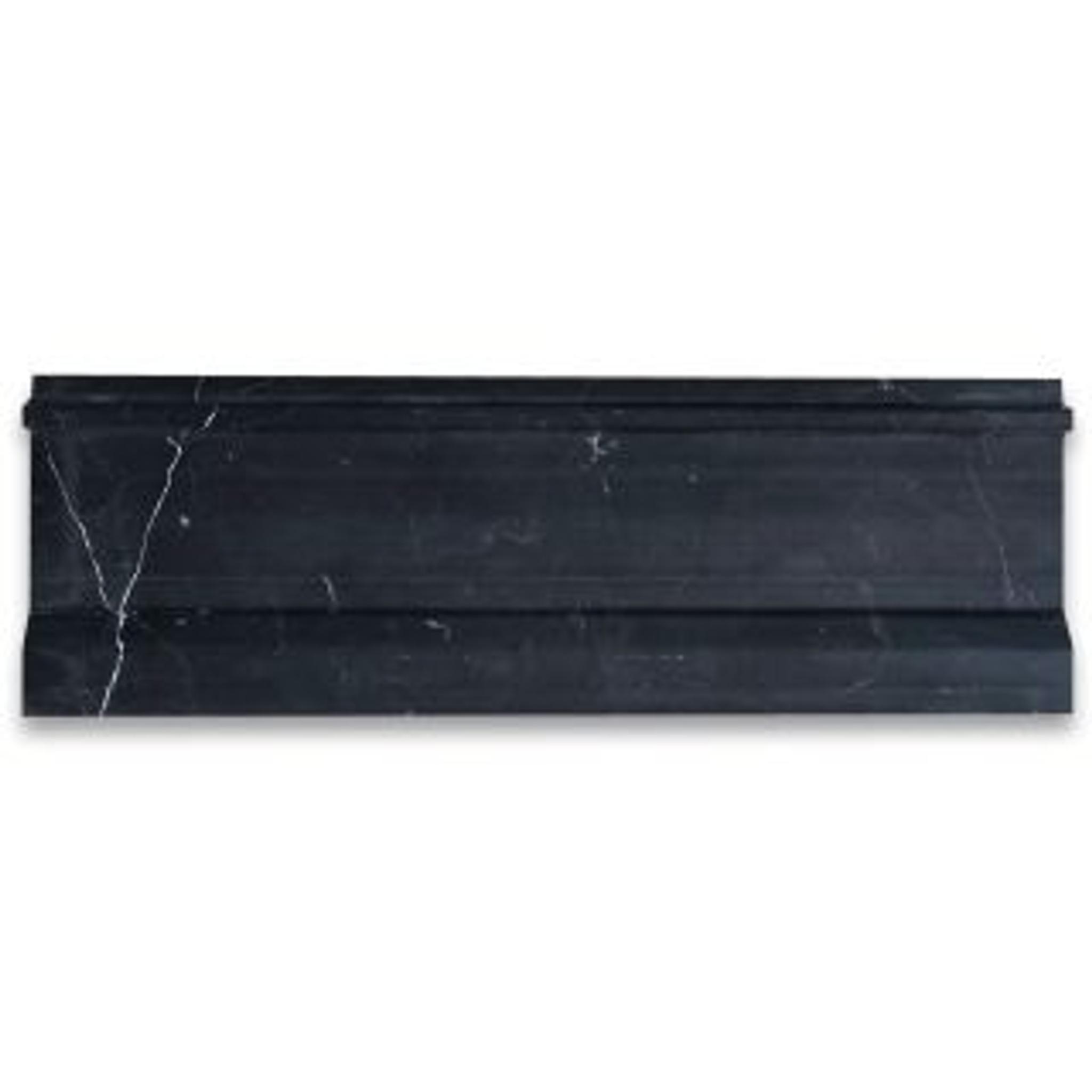 Phào chỉ đá Nero Marquina Plaza Trim — bề mặt đánh bóng (polished), Rochelle Couture