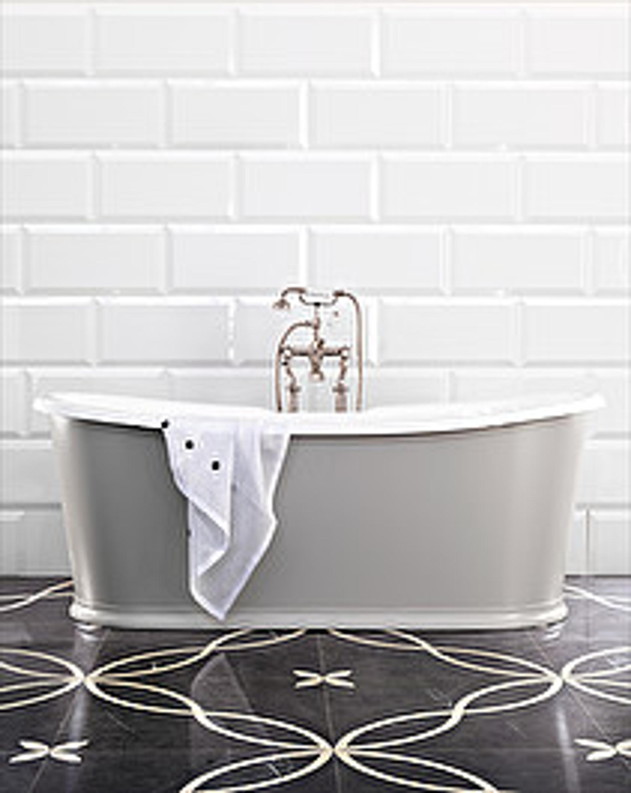 Sàn họa tiết marble Prestige 8 — Marquina đen và Crema Marfil kem, Rochelle Couture