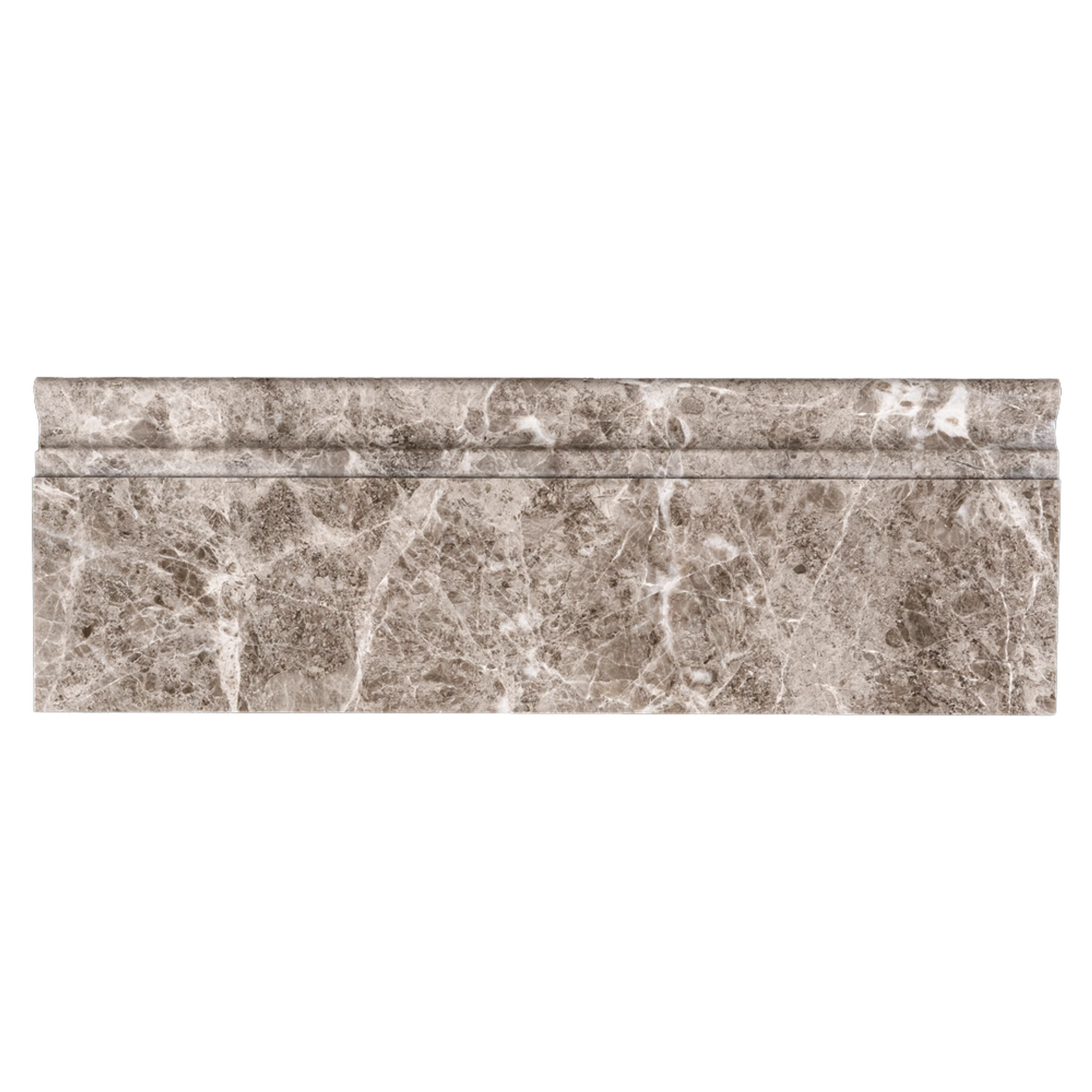 Phào chỉ đá Silver Beige Diamond Baseboard (phào chân tường) — bề mặt đánh bóng (polished), Rochelle Couture