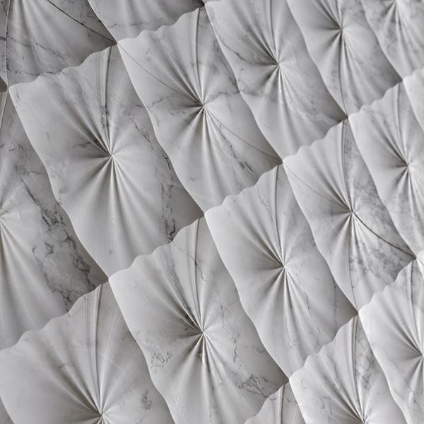Vách đá 3D Diamante — bề mặt đá tự nhiên điêu khắc nổi khối, Lithos