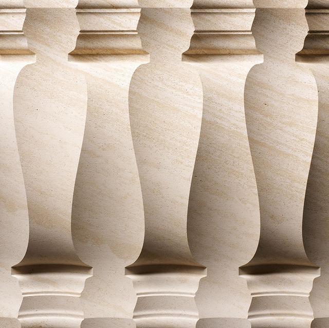 Vách đá 3D Palladio RV7 — bề mặt đá tự nhiên điêu khắc nổi khối, Lithos