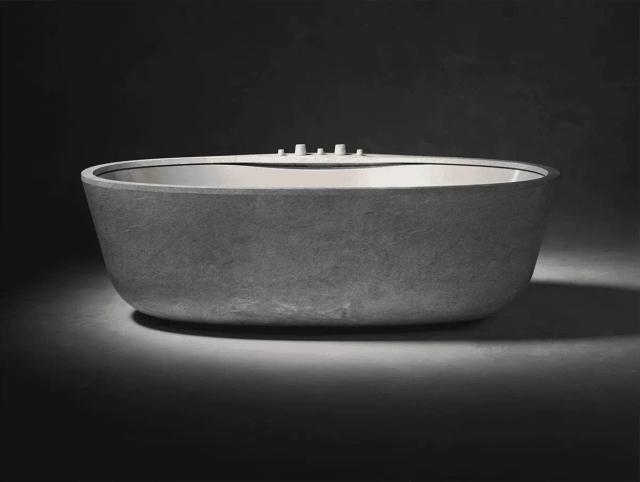 Bồn tắm Pearl — nội thất đá Rochelle Stone