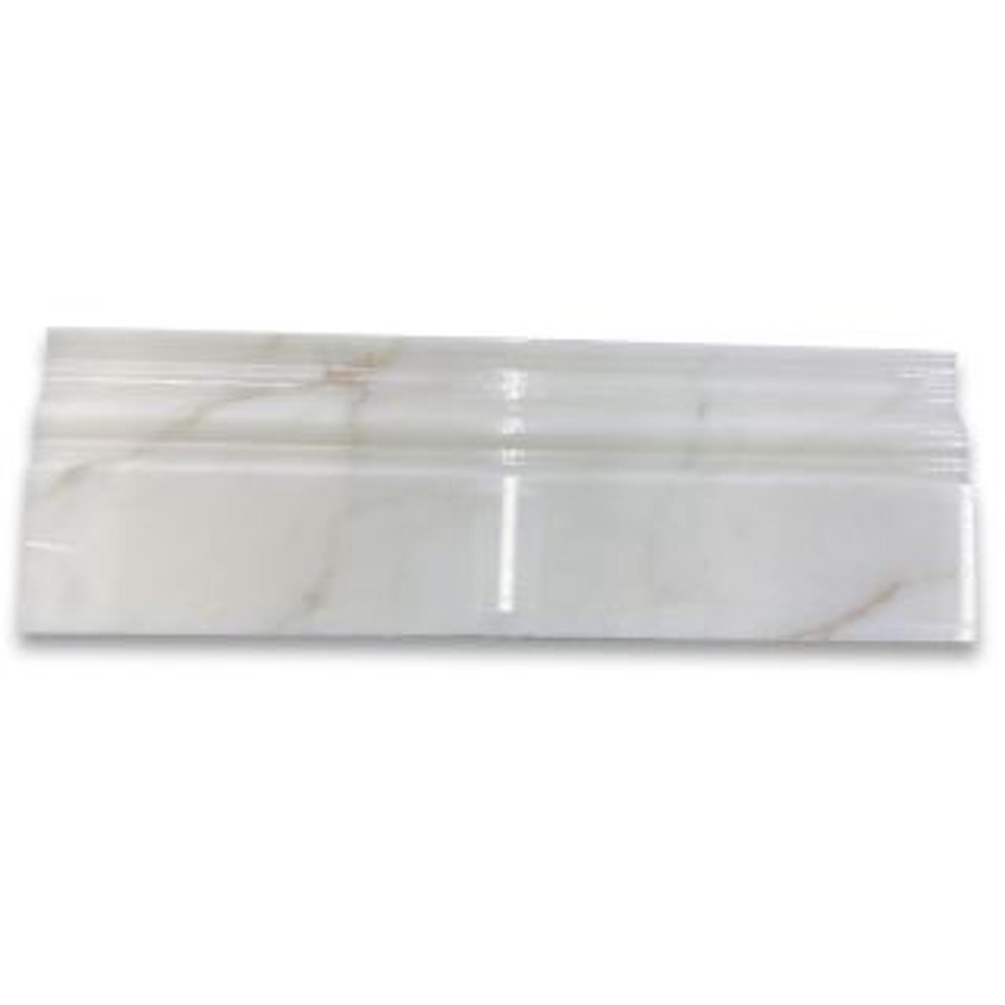 Phào chỉ đá Calacatta Gold Crown (phào đỉnh) — bề mặt đánh bóng (polished), Rochelle Couture
