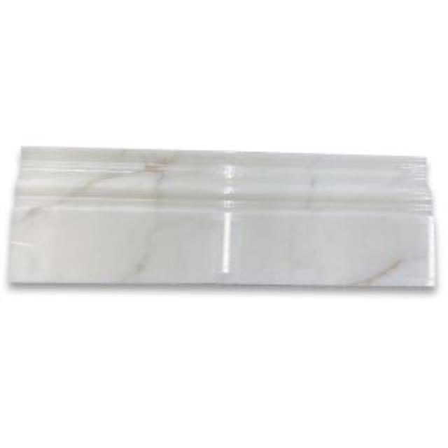 Phào chỉ đá Calacatta Gold Crown (phào đỉnh) — bề mặt đánh bóng (polished), Rochelle Stone