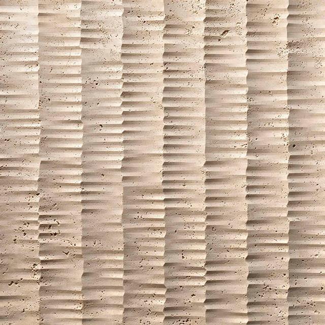 Vách đá 3D Tratto — bề mặt đá tự nhiên điêu khắc nổi khối, Lithos