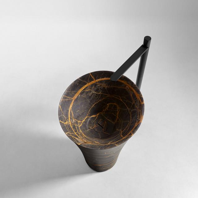Lavabo Tuba đặt sàn — lavabo đá tự nhiên Rochelle