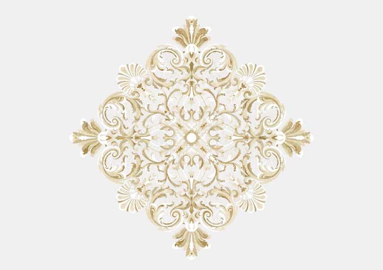 Hoa văn đá khảm marble Oceano — Rochelle Couture