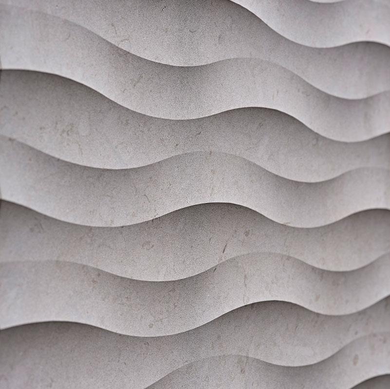Vách đá 3D Fondo — bề mặt đá tự nhiên điêu khắc nổi khối, Lithos