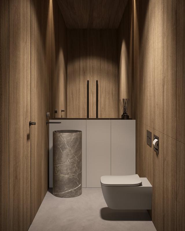 Lavabo Breeze Stone đặt sàn — lavabo đá tự nhiên Rochelle