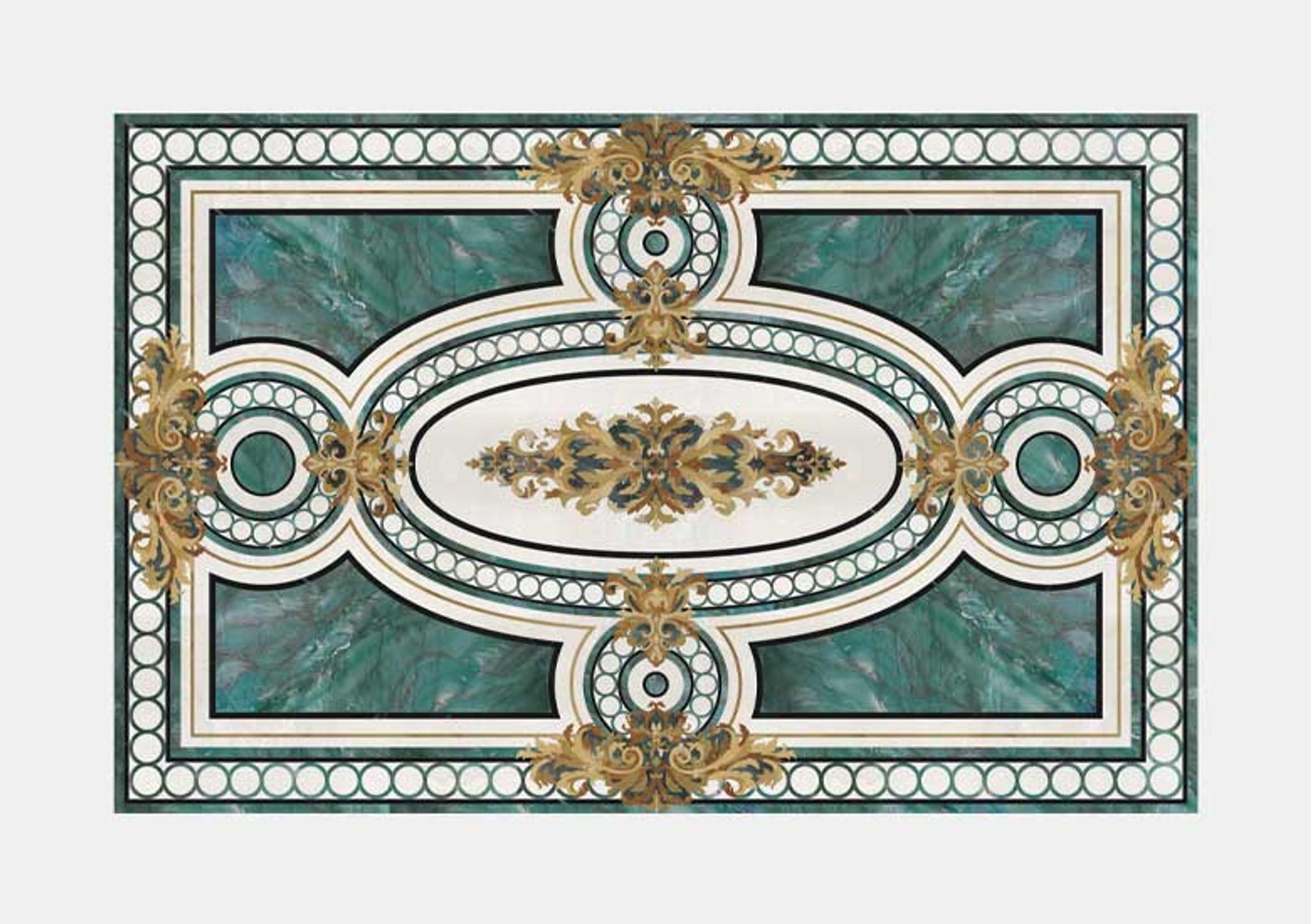 Hoa văn đá khảm marble Emerald — Rochelle Couture