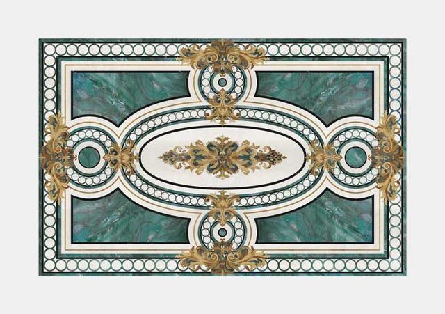 Hoa văn đá khảm marble Emerald — Rochelle Stone
