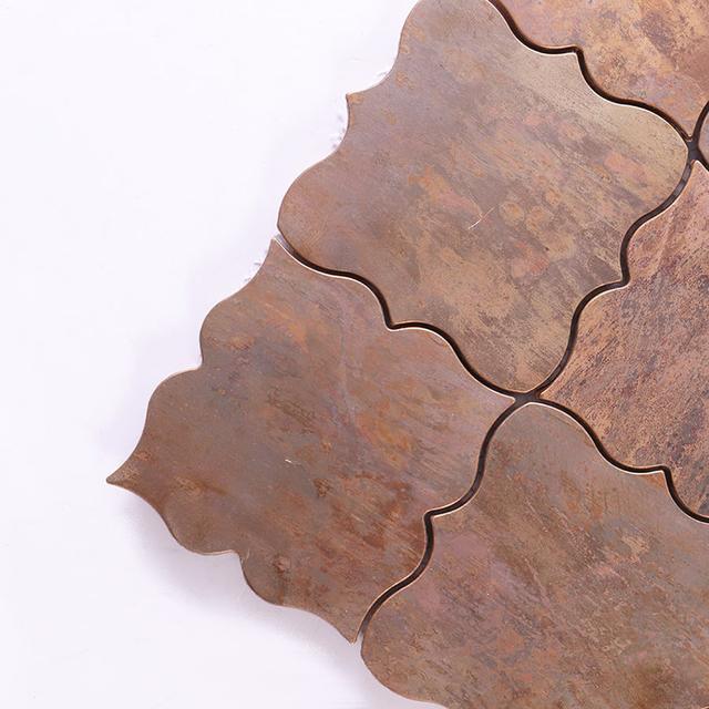 Antique Bronze Arabesque Mosaic — mosaic arabesque bằng kim loại đồng cổ