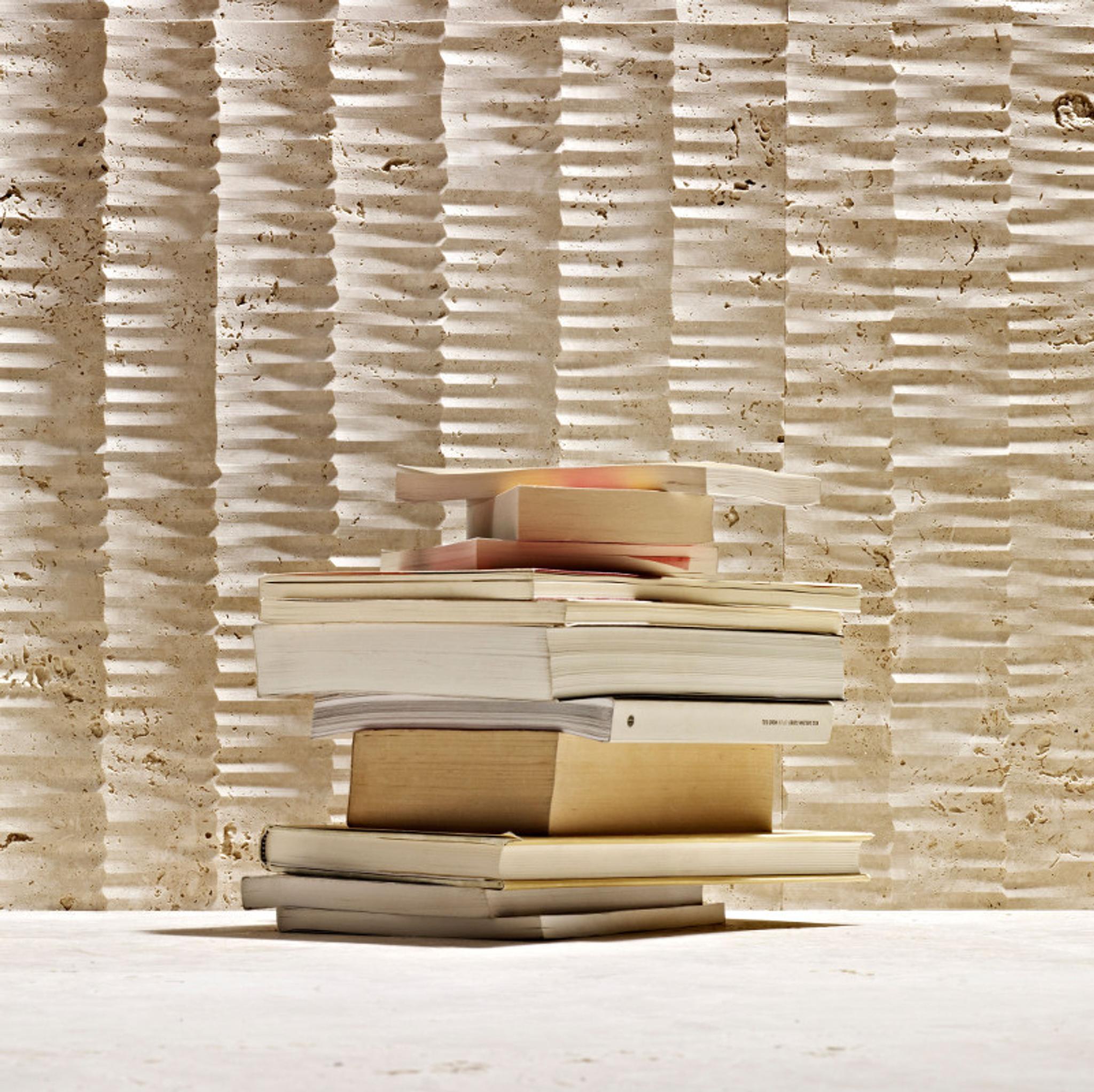 Vách đá 3D Tratto — bề mặt đá tự nhiên điêu khắc nổi khối, Lithos