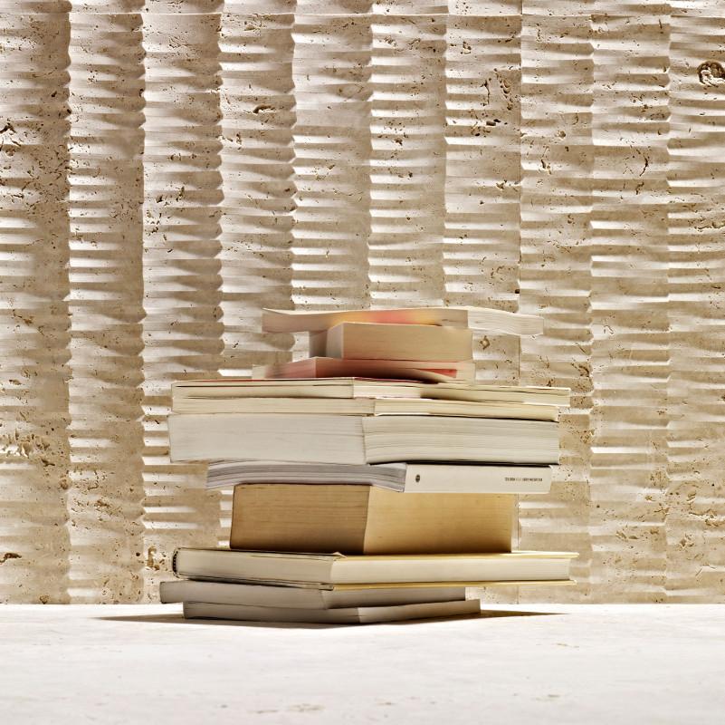 Vách đá 3D Tratto — bề mặt đá tự nhiên điêu khắc nổi khối, Lithos