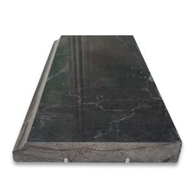 Phào chỉ đá Nero Marquina Baseboard (phào chân tường) — bề mặt đánh bóng (polished), Rochelle Stone