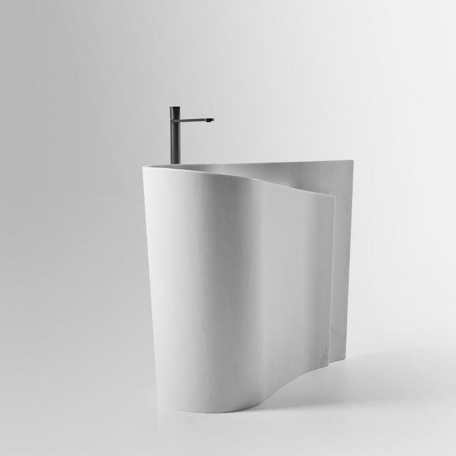 Lavabo Wave đặt sàn — lavabo đá tự nhiên Rochelle