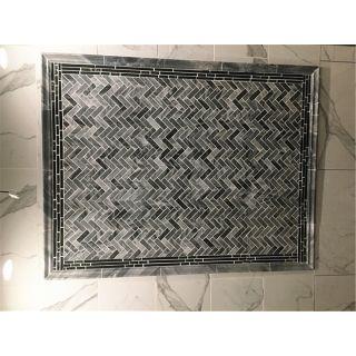 Phào chỉ đá Bardiglio Chair Rail (viền giữa tường) — bề mặt đánh bóng (polished), Rochelle Couture