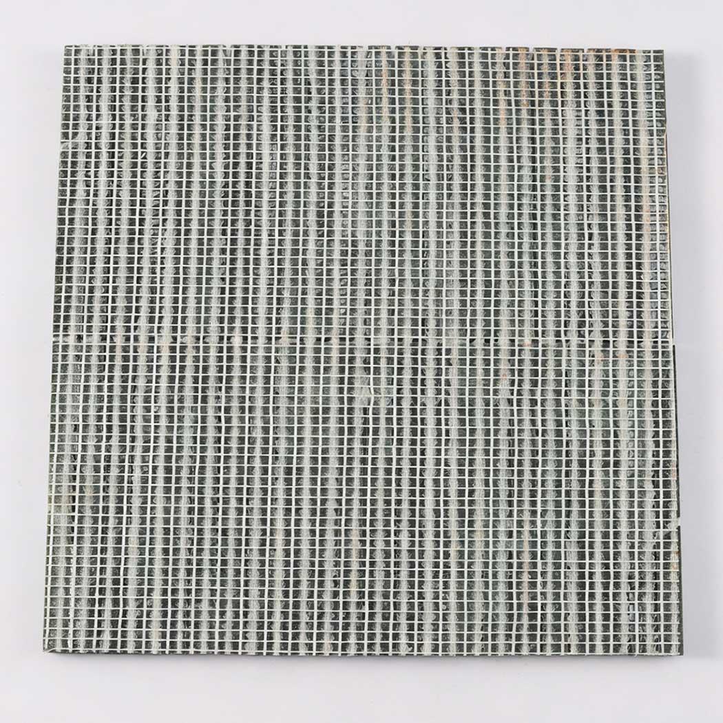 Green Concave Fluted Marble Tile Stacked Mosaic — mosaic rãnh sọc (fluted) bằng đá marble xanh lục