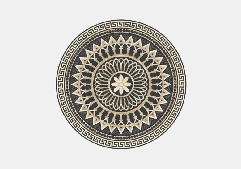 Hoa văn đá khảm marble Doric — Rochelle Couture