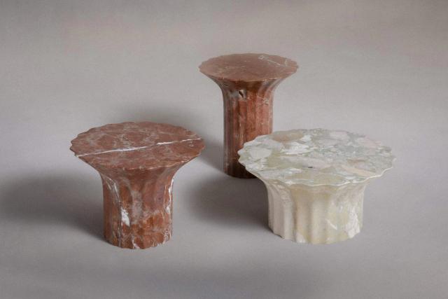 Bàn ăn đá — nội thất đá Rochelle Stone
