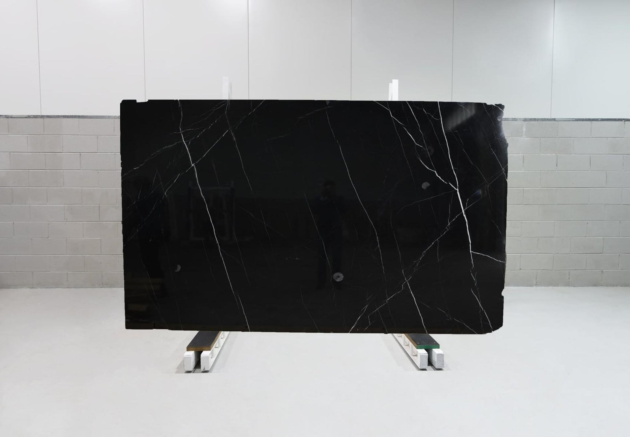 Đá Nero Marquina — marble đen vân trắng — ảnh tấm lớn (slab)