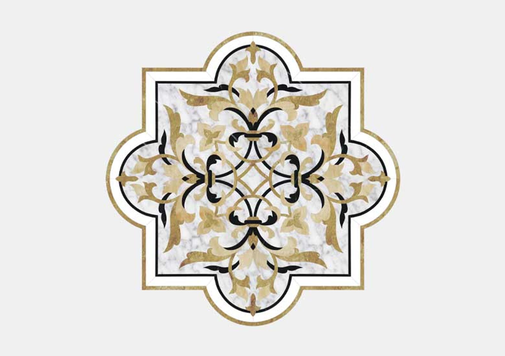 Hoa văn đá khảm marble Florence — Rochelle Couture