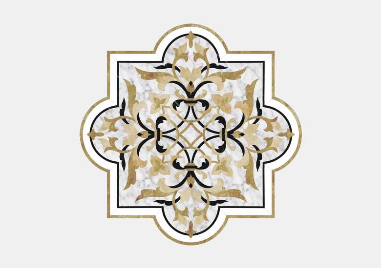 Hoa văn đá khảm marble Florence — Rochelle Couture