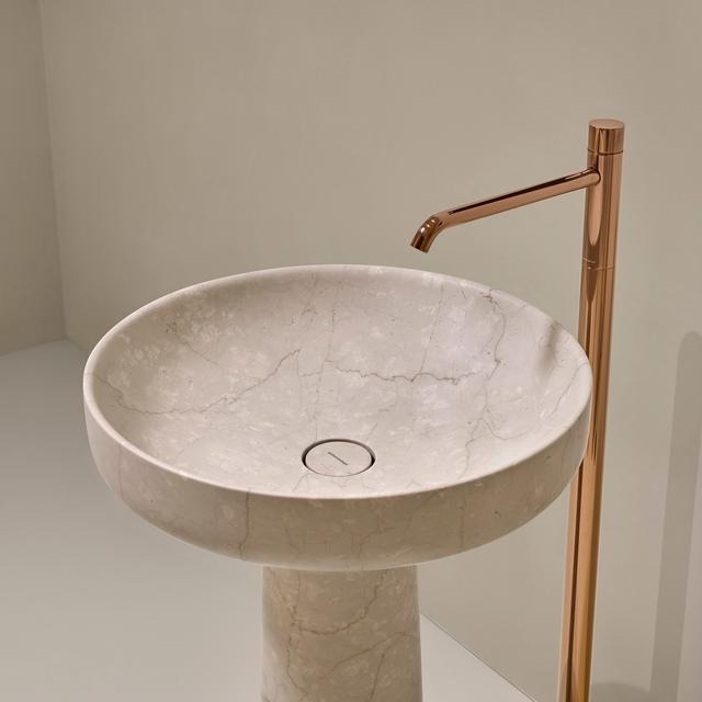Lavabo Ago185 đặt sàn — lavabo đá tự nhiên Rochelle