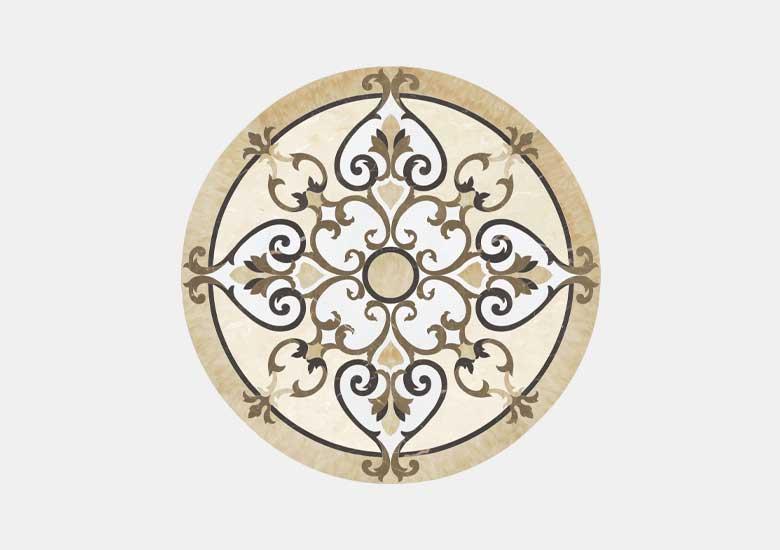 Hoa văn đá khảm marble Calabria — Rochelle Couture