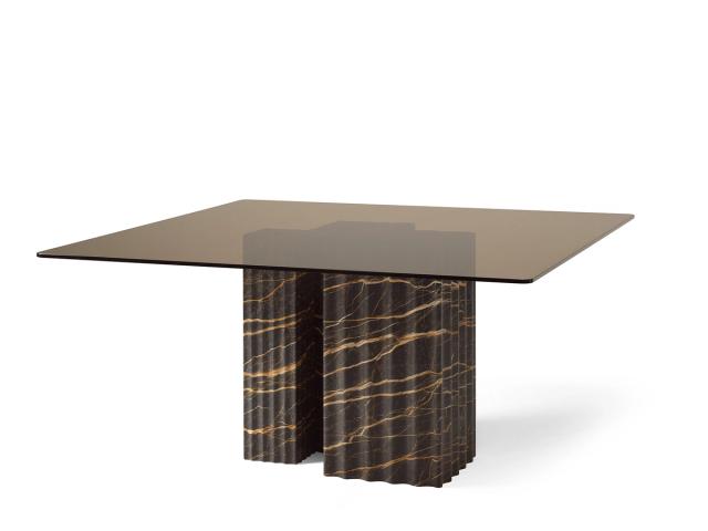 Bàn ăn đá sọc dọc II — nội thất đá Rochelle Stone