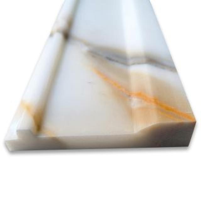 Phào chỉ đá Calacatta Gold Plaza Trim — bề mặt đánh bóng (polished), Rochelle Stone