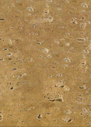Travertino Noce (bản cross-cut vàng đất) — đá tự nhiên Rochelle Stone