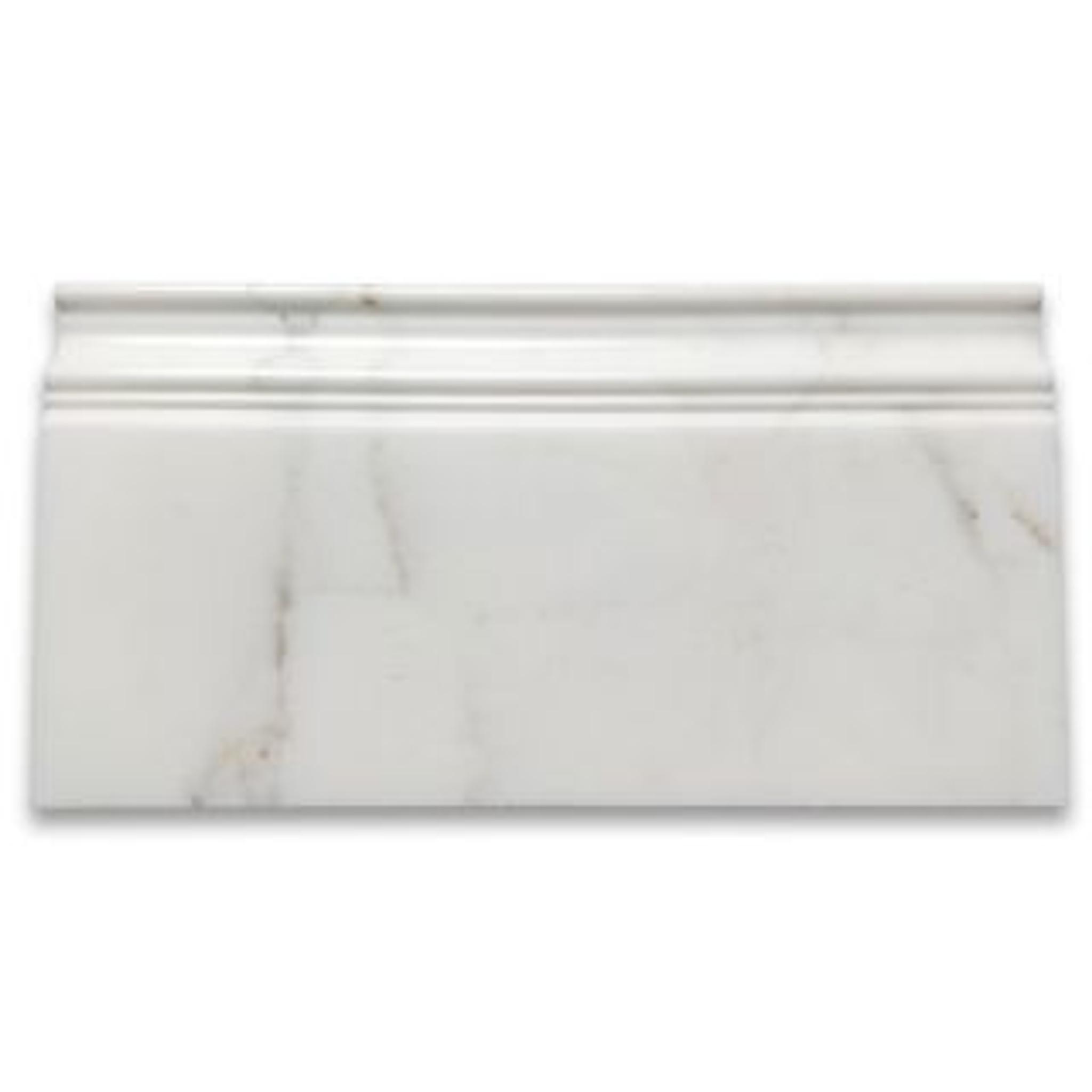Phào chỉ đá Calacatta Gold Baseboard (phào chân tường) — bề mặt đánh bóng (polished), Rochelle Couture
