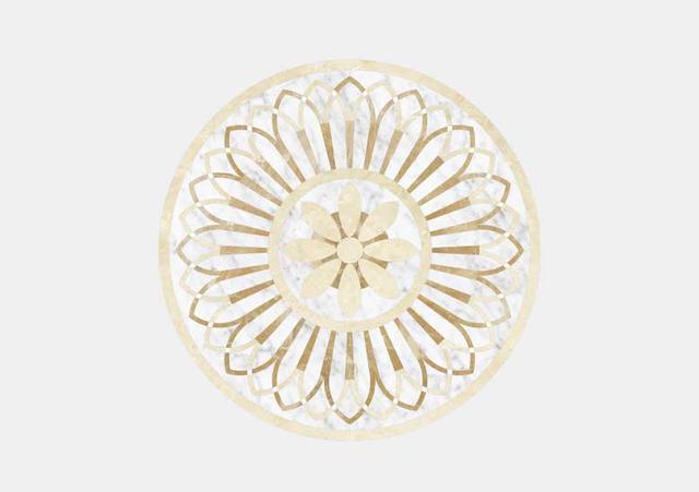 Hoa văn đá khảm marble Doric — Rochelle Stone