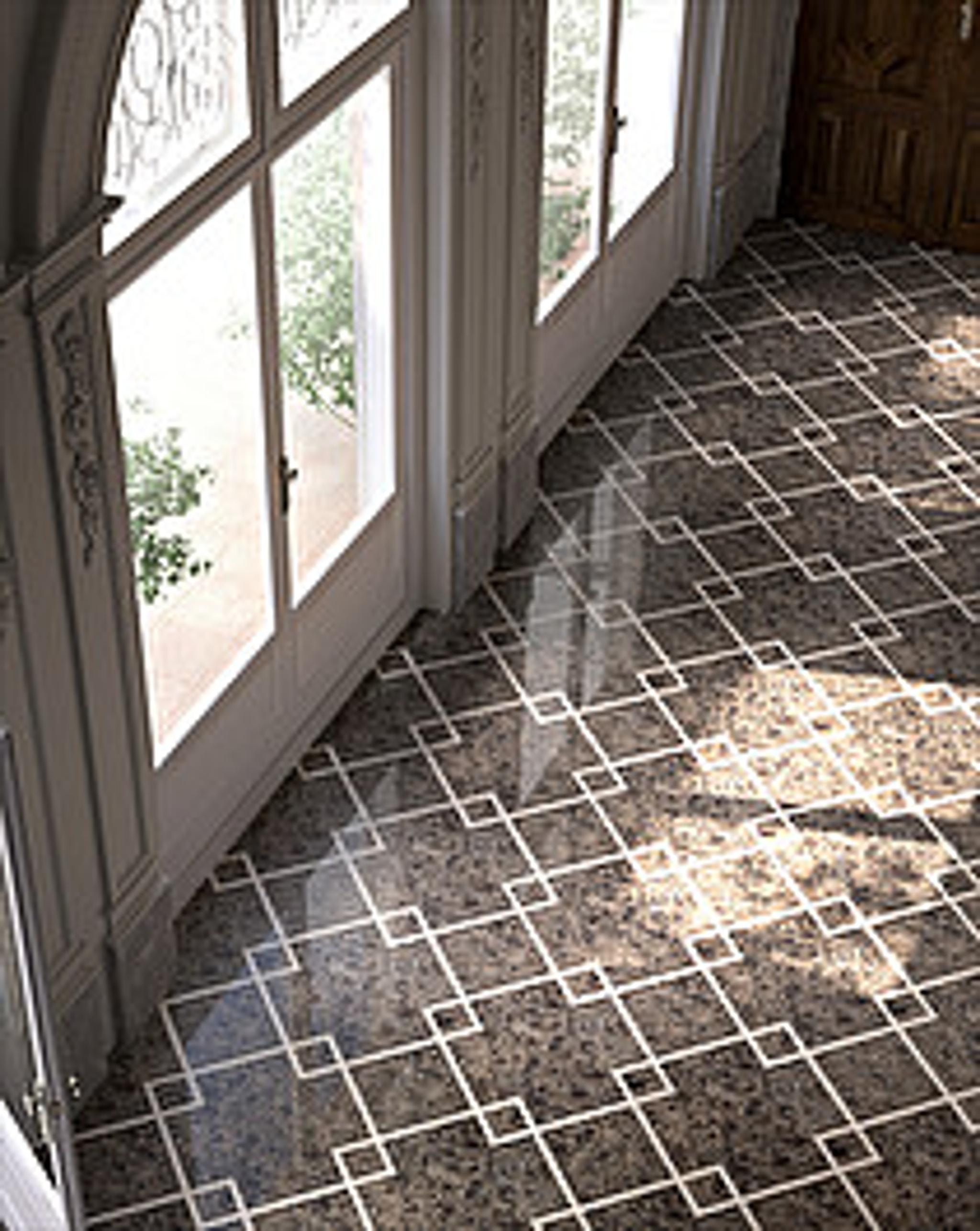 Sàn họa tiết marble Prestige 1 — Crema Marfil kem và Emperador nâu, Rochelle Couture