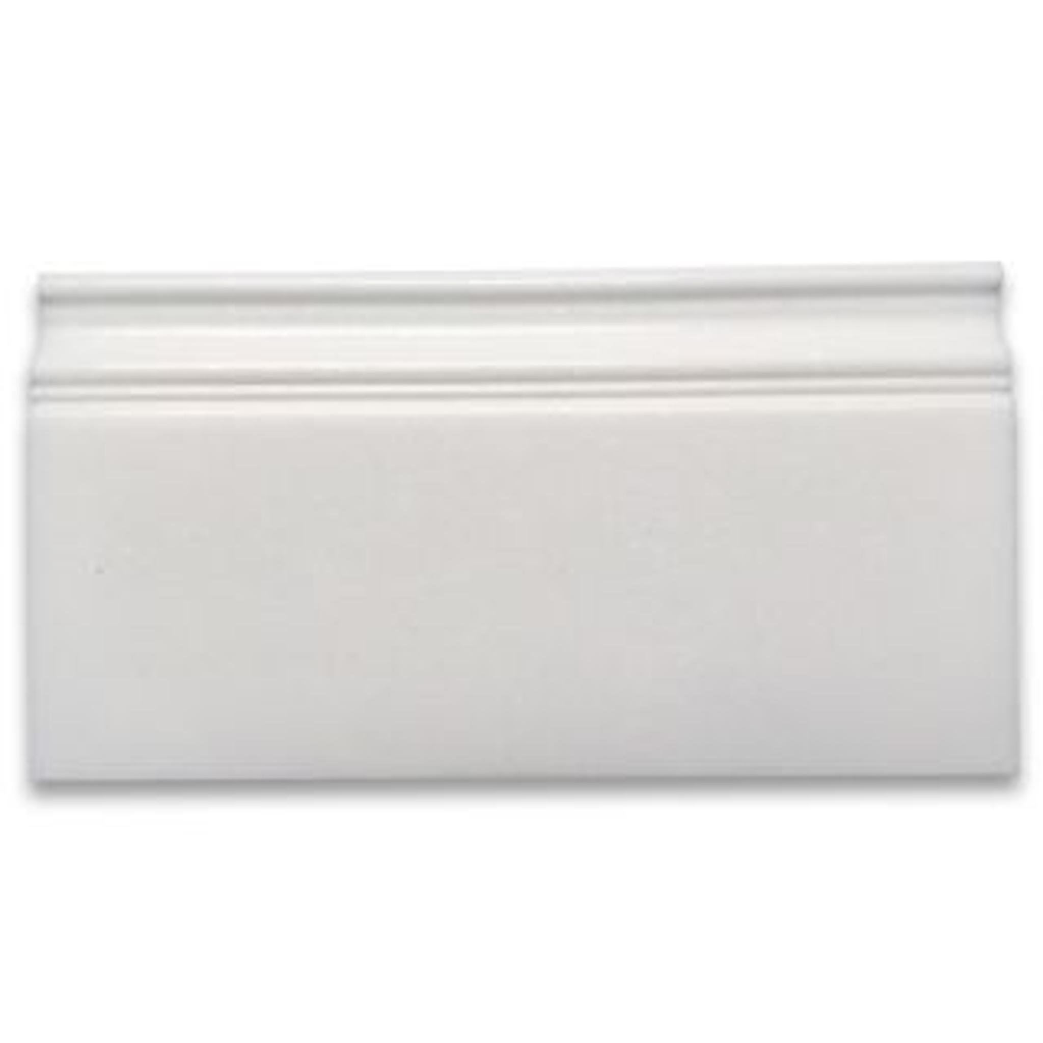 Phào chỉ đá Thassos Baseboard (phào chân tường) — bề mặt đánh bóng (polished), Rochelle Couture