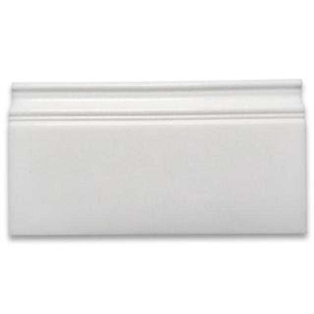 Phào chỉ đá Thassos Baseboard (phào chân tường) — bề mặt đánh bóng (polished), Rochelle Stone